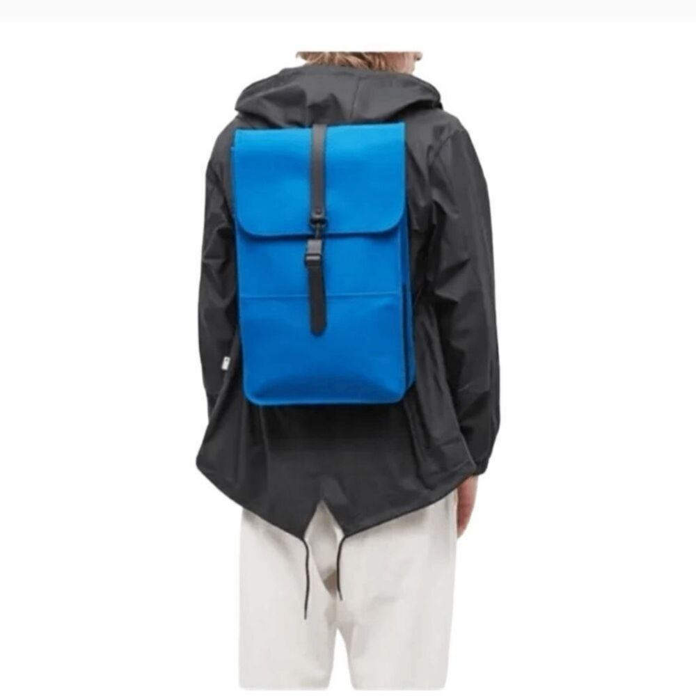 NWT Rains RuckSack Backpack in Waves Blue - Picture 3 of 11